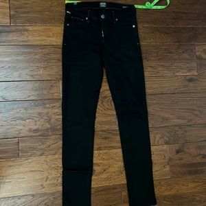 Citizen of humanity slick skinny black jean size 28